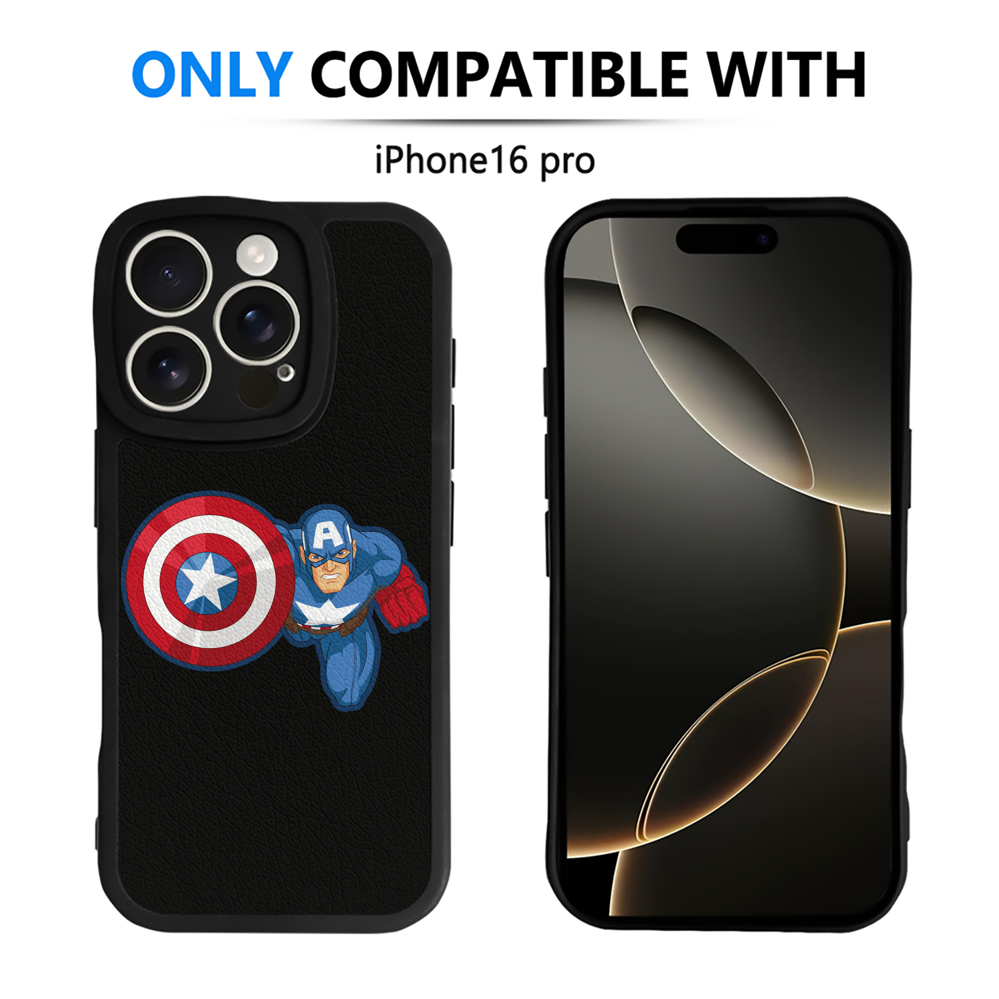 （画像用） アベンジャーズ The Avengers 【iPhone 16シリーズ対応】シリコンスマホケース（レザー調） 材質：シリコン